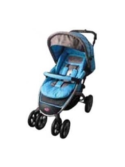 Коляска Lider Kids S100 (цвет – голубой,  картинка с мишками на спинке)